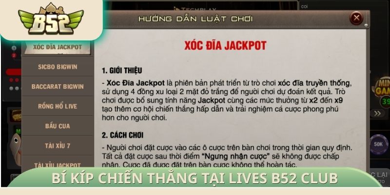 Bí kíp nâng tầm chiến thắng tại Lives B52 Club