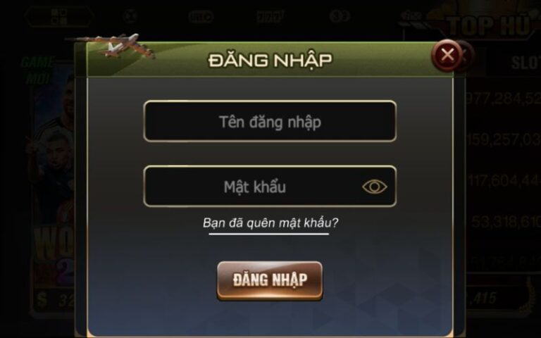 Giao diện đăng nhập b52club