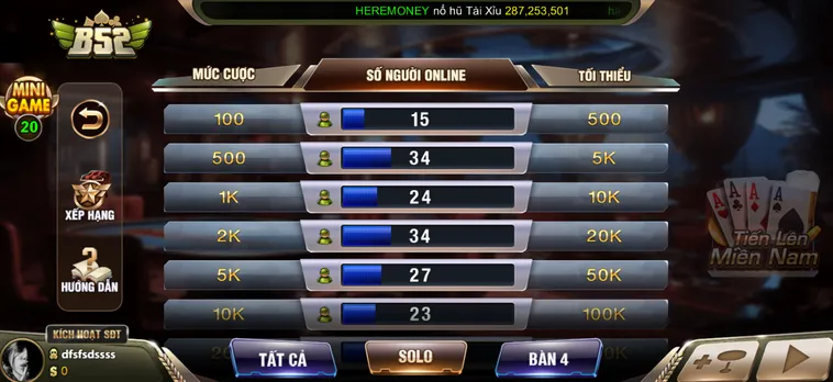 Tiến Lên Miền Nam B52 Club Trò Chơi Quốc Dân Với Những Màn Chặt Đè Rực Lửa